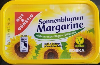 GUT&GÜNSTIG Sonnenblumenmargarine 500g