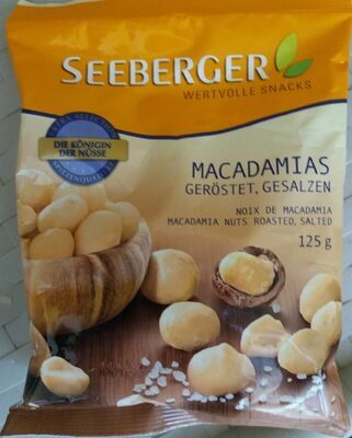 Seeberger Macadamia geröstet leicht gesalzen 125g