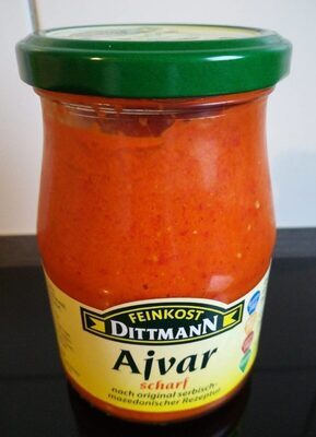 Feinkost Dittmann Ajvar scharf nach original serbisch mazedonische Rezeptur 340ml