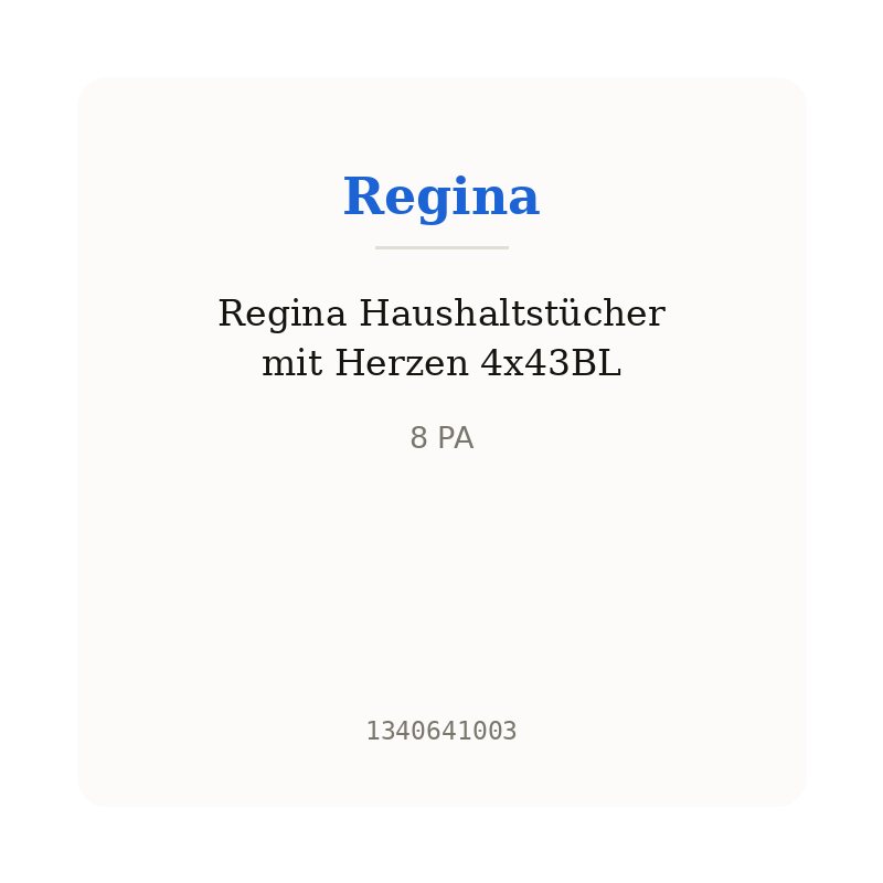 Regina Haushaltstücher mit Herzen 4x43BL