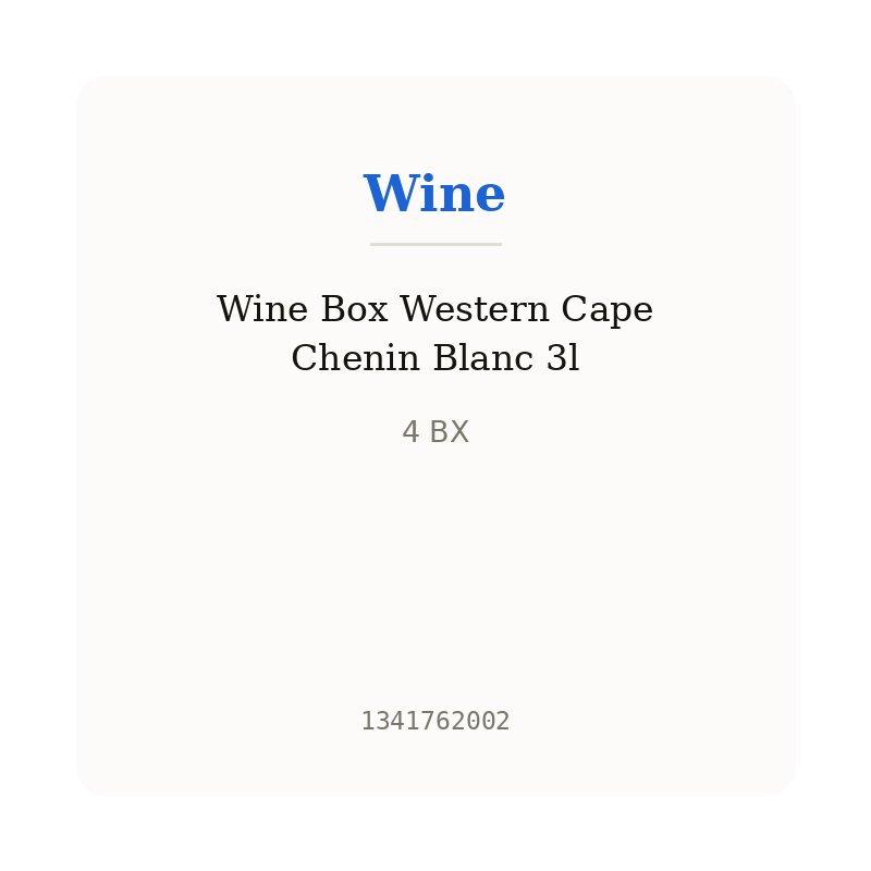 Wine Box Western Cape Chenin Blanc 3l