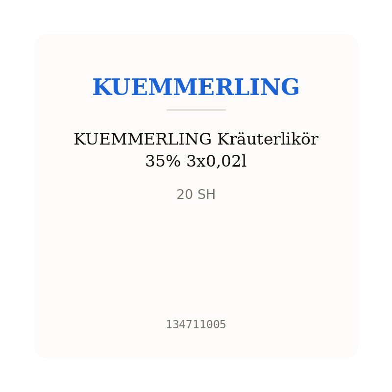 KUEMMERLING Kräuterlikör 35% 3x0,02l