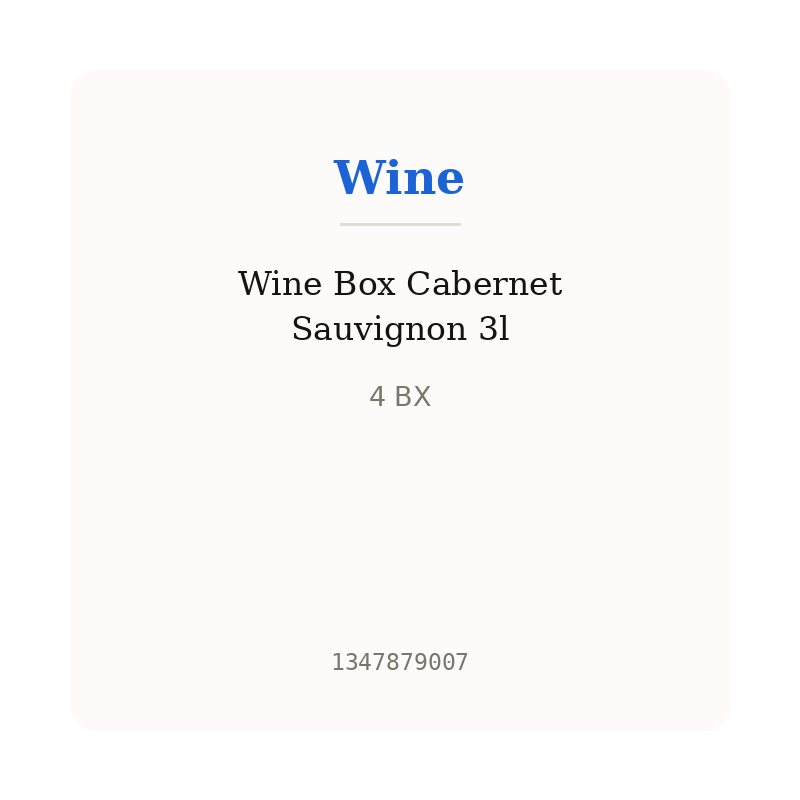 Wine Box Cabernet Sauvignon 3l