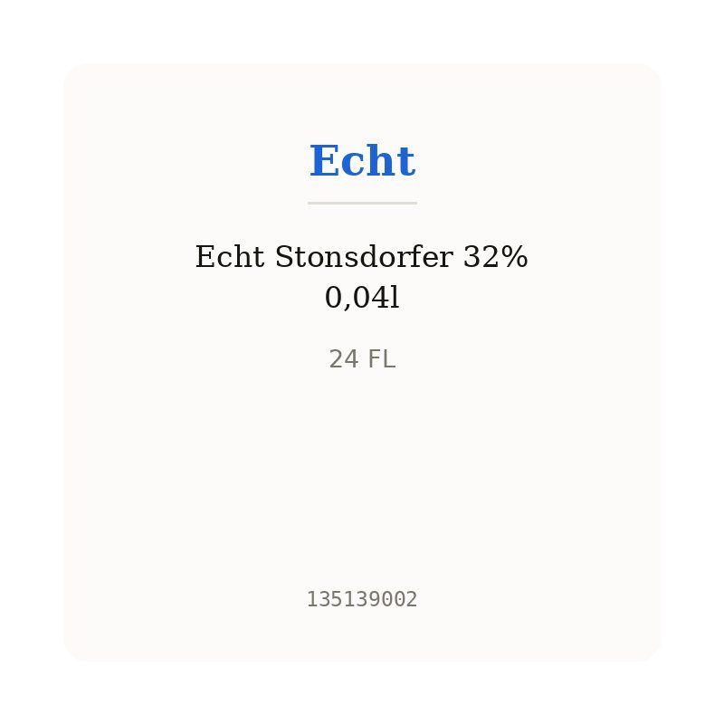 Echt Stonsdorfer 32% 0,04l