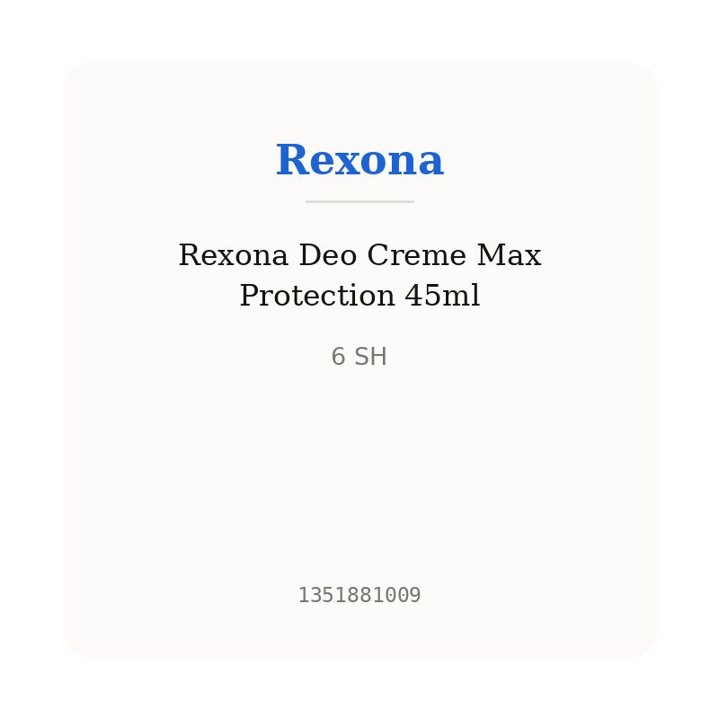 Rexona Deo Creme Max Protection 45ml