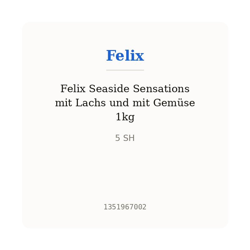 Felix Seaside Sensations mit Lachs und mit Gemüse 1kg