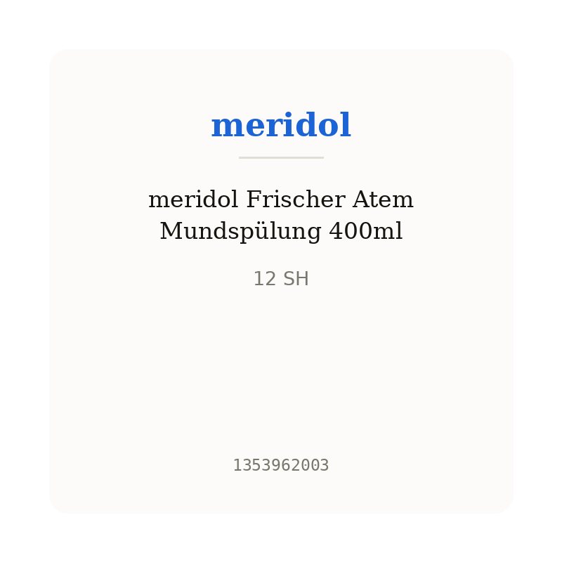 meridol Frischer Atem Mundspülung 400ml