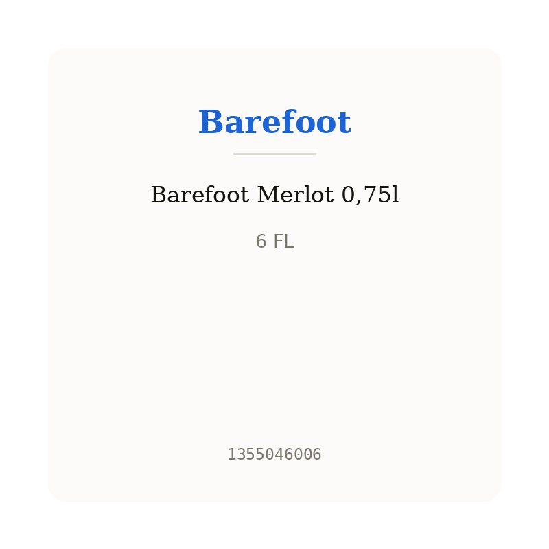 Barefoot Merlot 0,75l