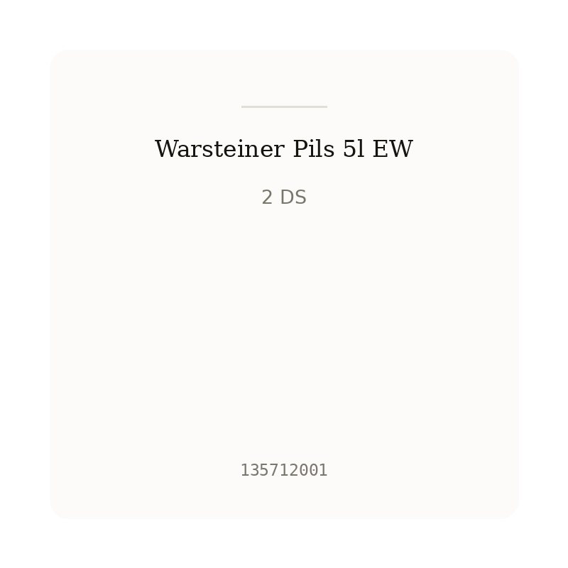Warsteiner Pils 5l EW