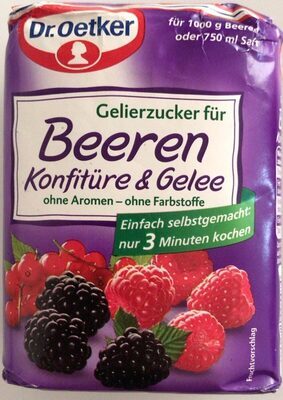 Dr.Oetker Gelierzucker für Beerenkonfitüre für 1kg 500g
