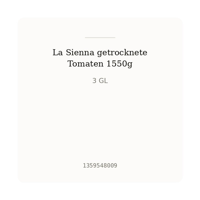 La Sienna getrocknete Tomaten 1550g