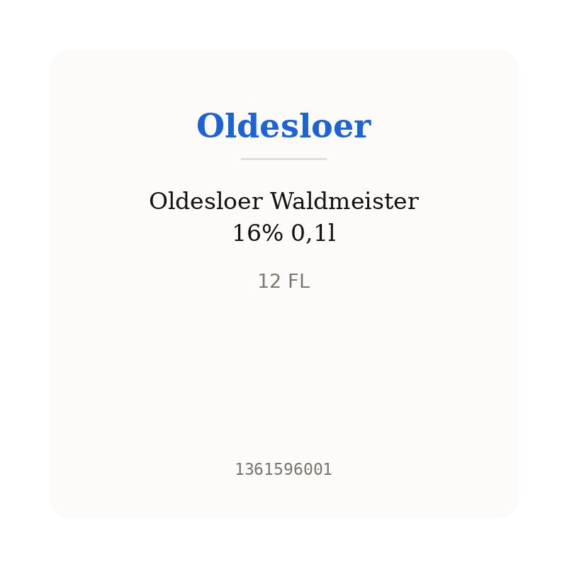 Oldesloer Waldmeister 16% 0,1l
