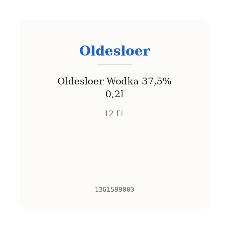 Oldesloer Wodka 37,5% 0,2l