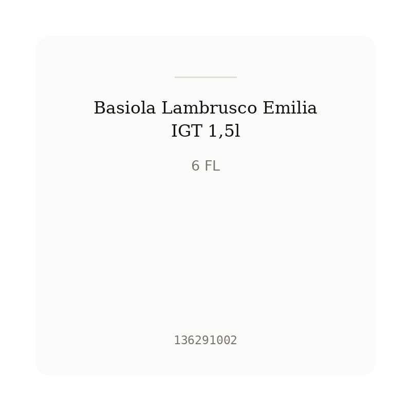 Basiola Lambrusco Emilia IGT 1,5l