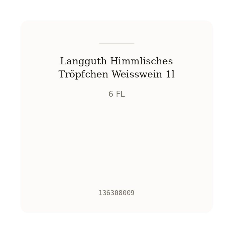 Langguth Himmlisches Tröpfchen Weisswein 1l