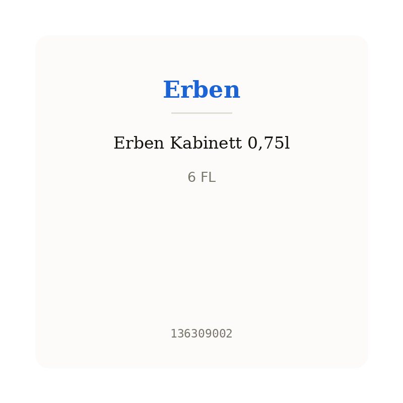 Erben Kabinett 0,75l