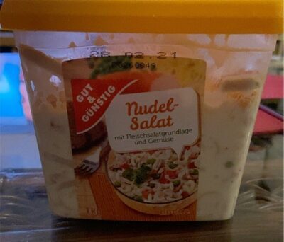 GUT&GÜNSTIG Pikanter Nudel Salat mit Fleischsalatgrundlage und Gemüse 1kg