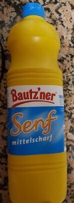 Bautzner Mittelscharfer Senf Flasche 1000ml