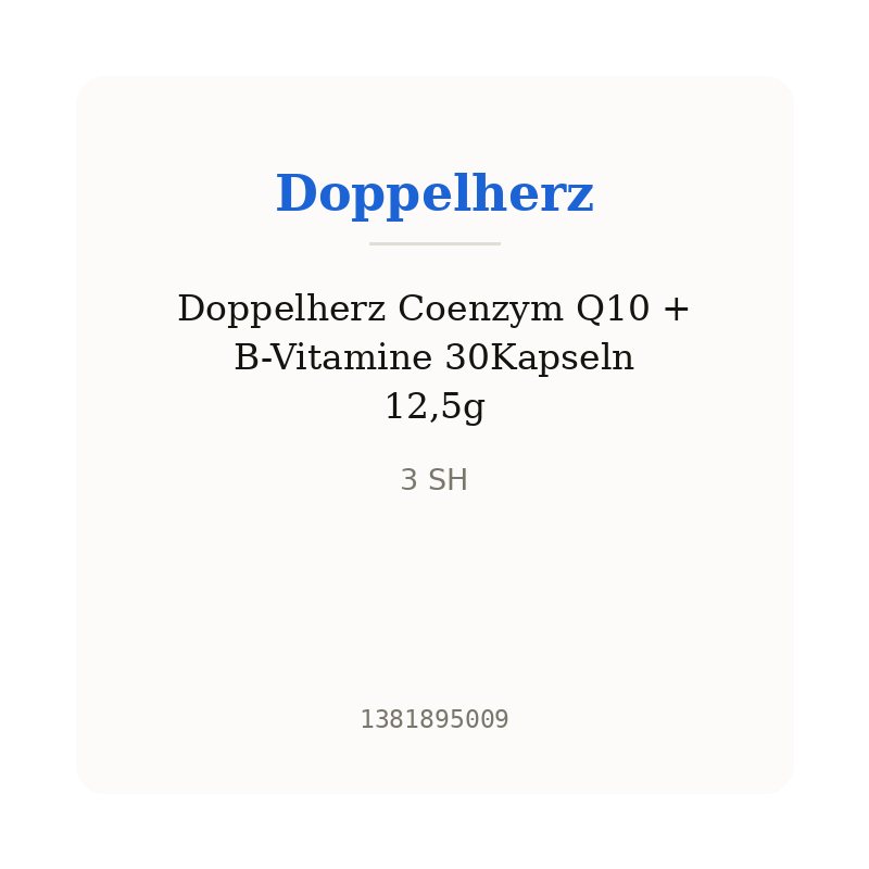 Doppelherz Coenzym Q10 + B-Vitamine 30Kapseln 12,5g