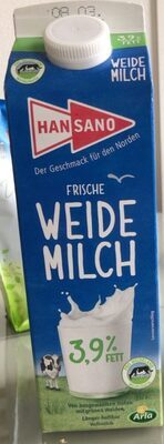Hansano Maxi Weidemilch 3,9%1l