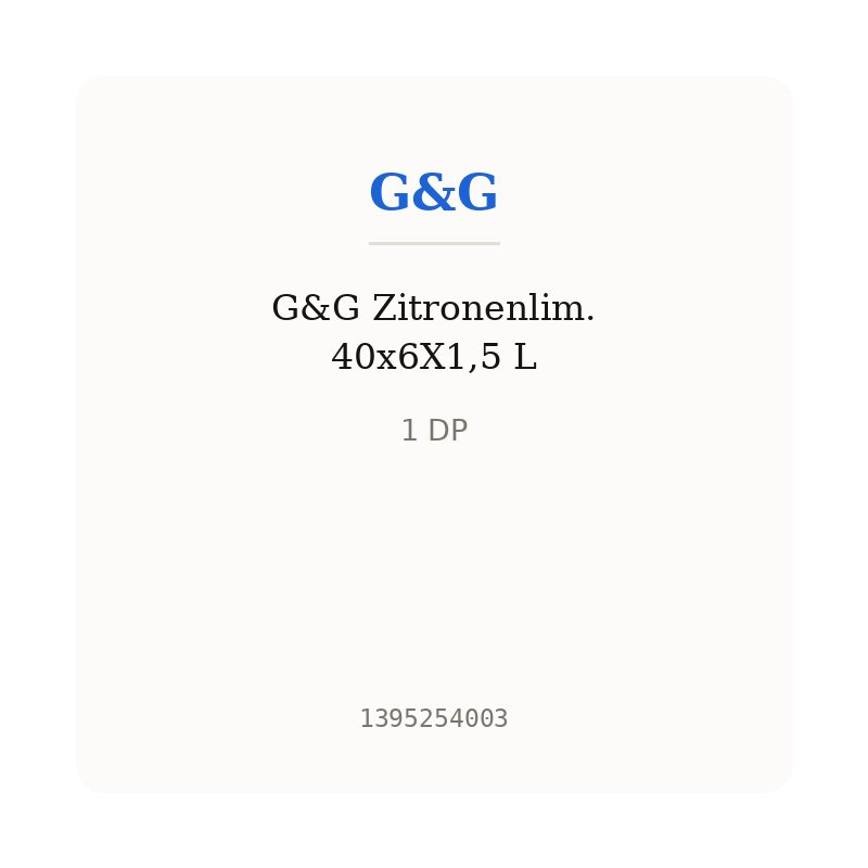 G&G Zitronenlim. 40x6X1,5 L