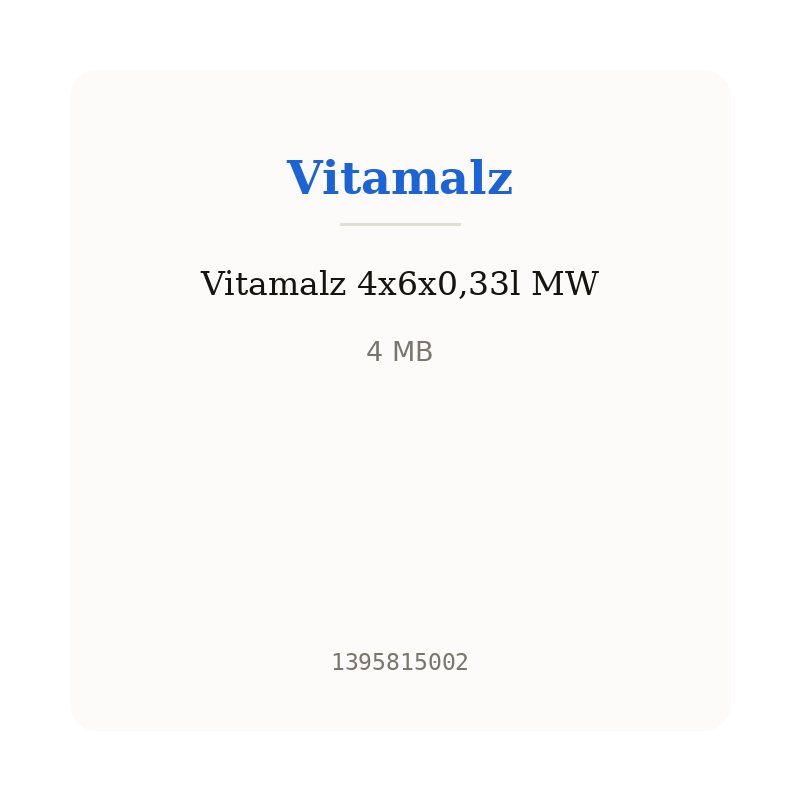 Vitamalz 4x6x0,33l MW