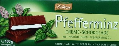 Böhme Pfefferminz Creme Schokolade 100g