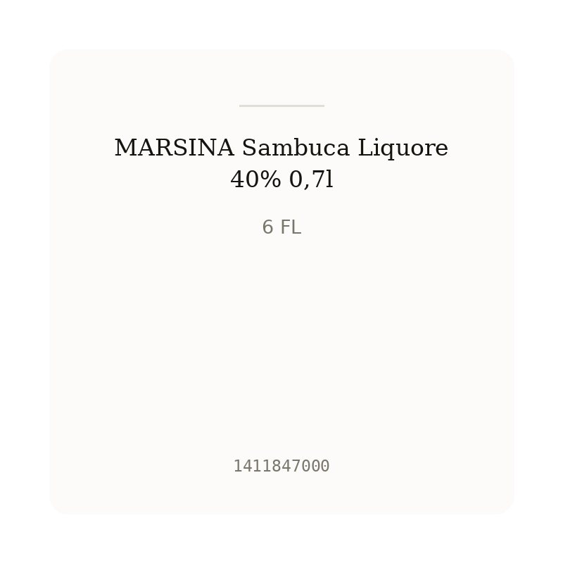 MARSINA Sambuca Liquore 40% 0,7l