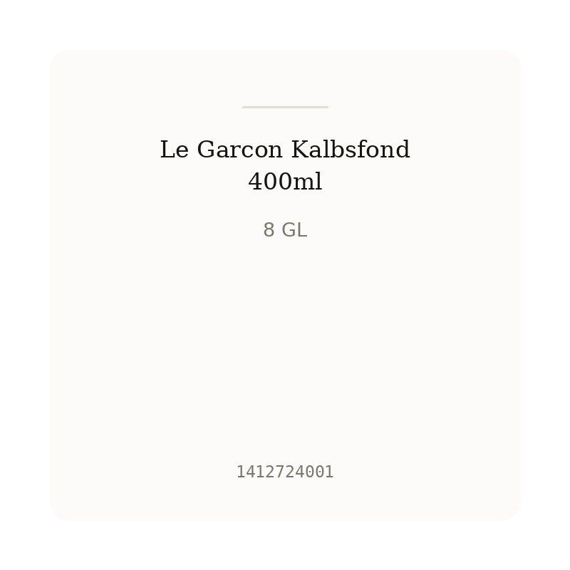 Le Garcon Kalbsfond 400ml