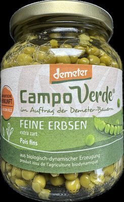 Demeter Campo Verde Feine Erbsen 350g
