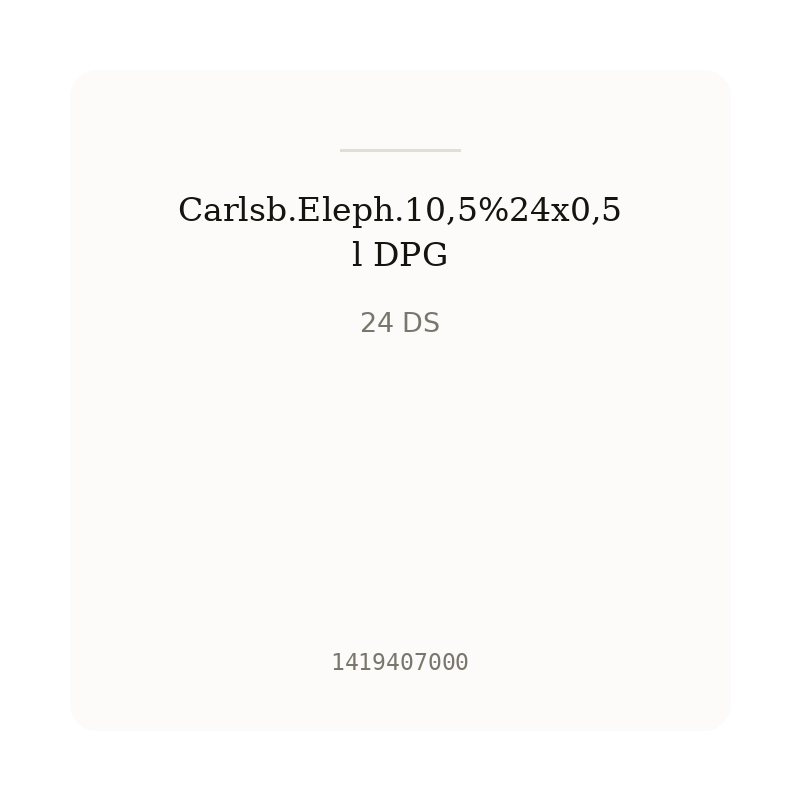 Carlsb.Eleph.10,5%24x0,5l DPG
