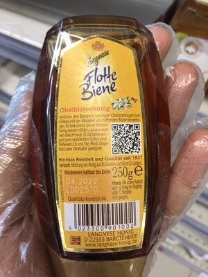 Langnese Flotte Biene Obstblütenhonig 250g
