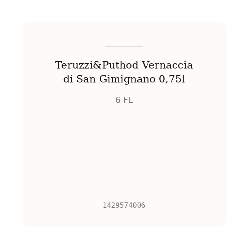 Teruzzi&Puthod Vernaccia di San Gimignano 0,75l