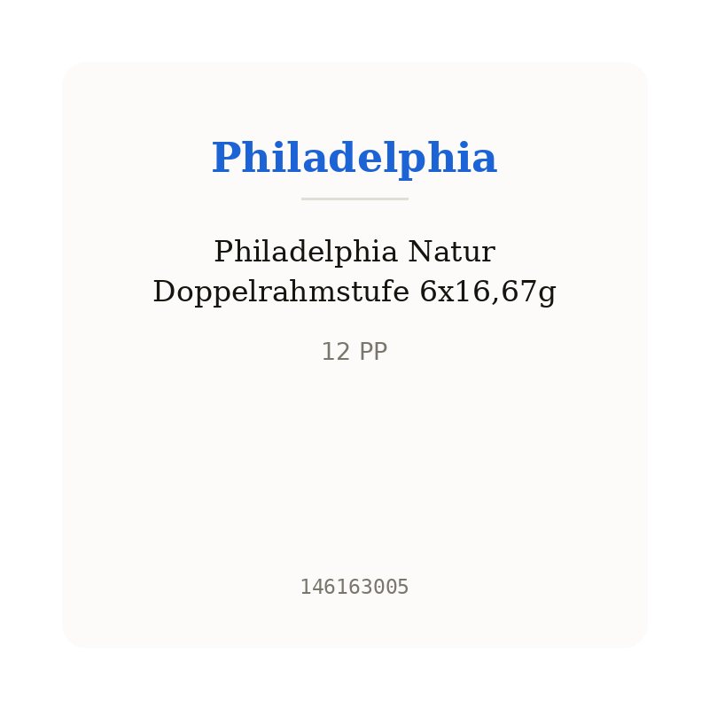 Philadelphia Natur Doppelrahmstufe 6x16,67g