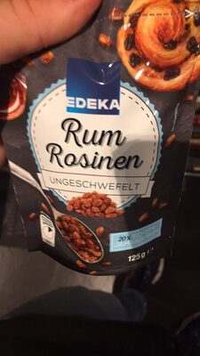 EDEKA Herzstücke Rosinen mit echtem Jamaica-Rum 125g