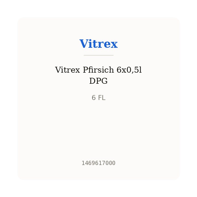 Vitrex Pfirsich 6x0,5l DPG