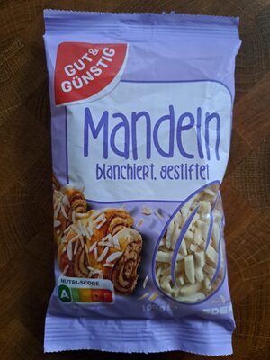 GUT&GÜNSTIG Mandeln gestiftelt 100g