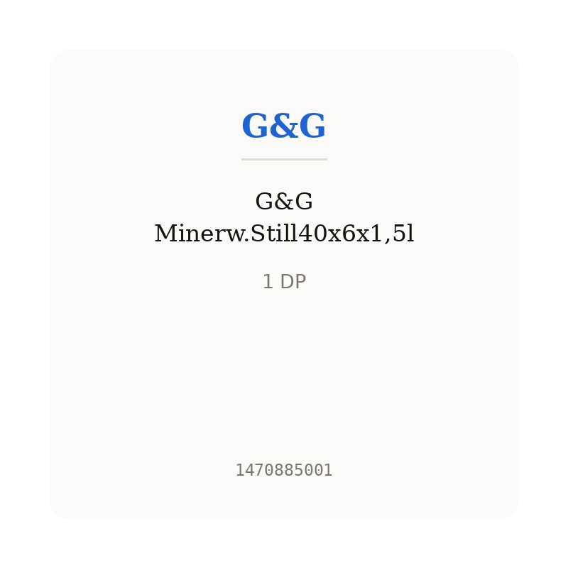 G&G Minerw.Still40x6x1,5l