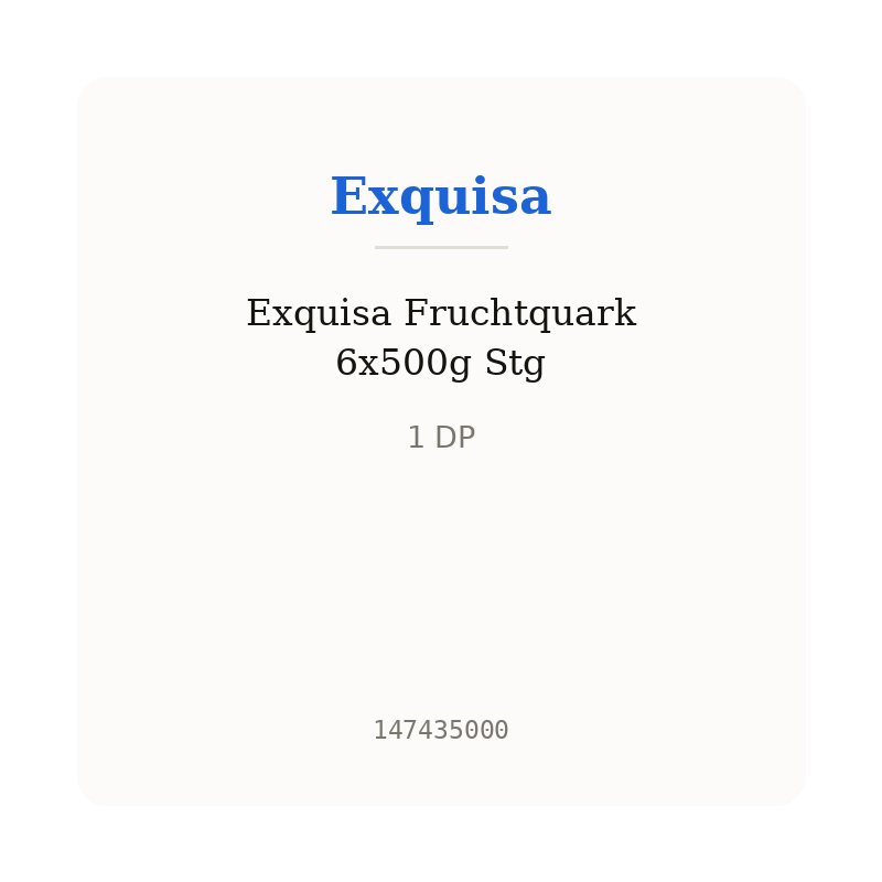 Exquisa Fruchtquark 6x500g Stg