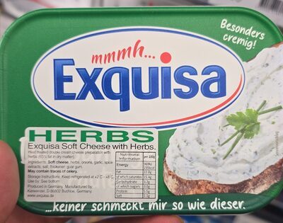 Exquisa Frischkäse Der Sahninge Kräuter 65% Doppelrahmstufe 200g