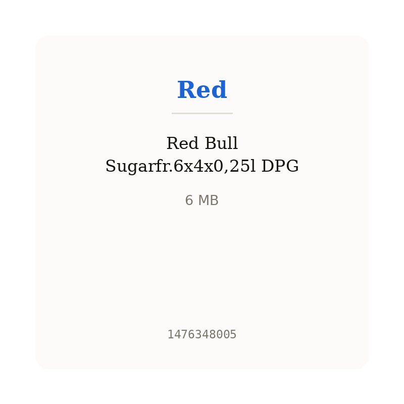 Red Bull Sugarfr.6x4x0,25l DPG