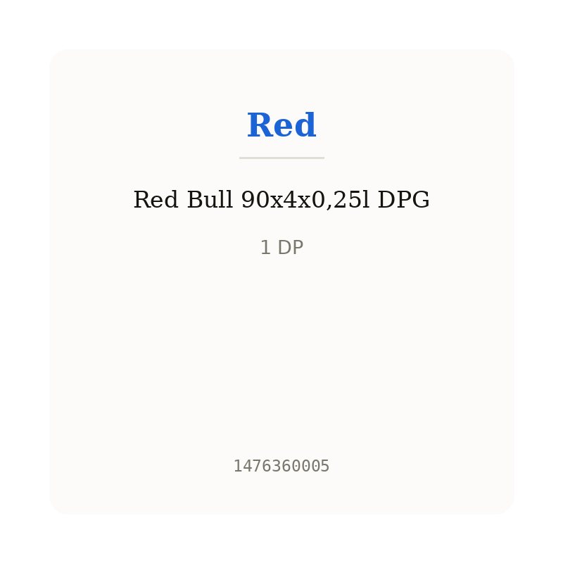 Red Bull 90x4x0,25l DPG