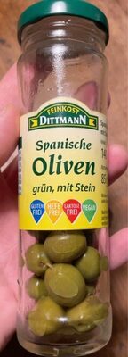 Feinkost Dittmann Oliven Grün mit Stein 140g