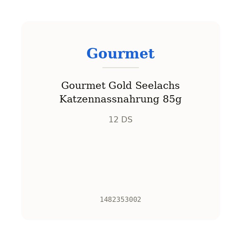 Gourmet Gold Seelachs Katzennassnahrung 85g