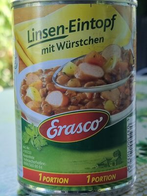 Erasco Linsen-Eintopf mit Würstchen 400g