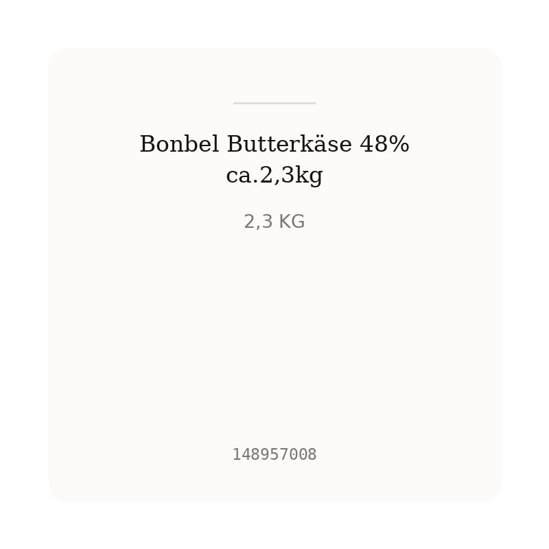 Bonbel Butterkäse 48% ca.2,3kg