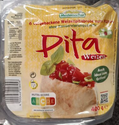 Mestemacher Weizen-Pita 400g