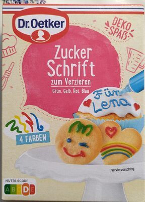Dr.Oetker Zuckerschrift 4 Farben 100g