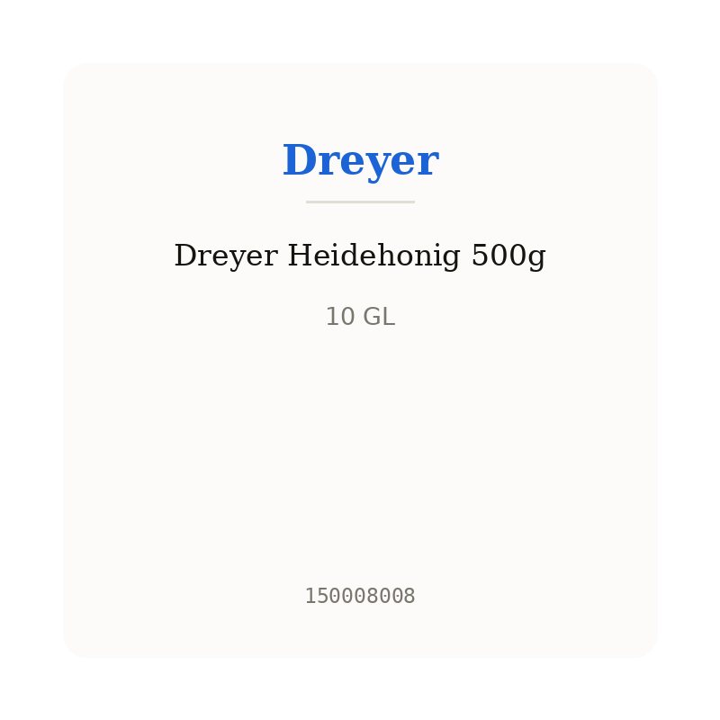Dreyer Heidehonig 500g