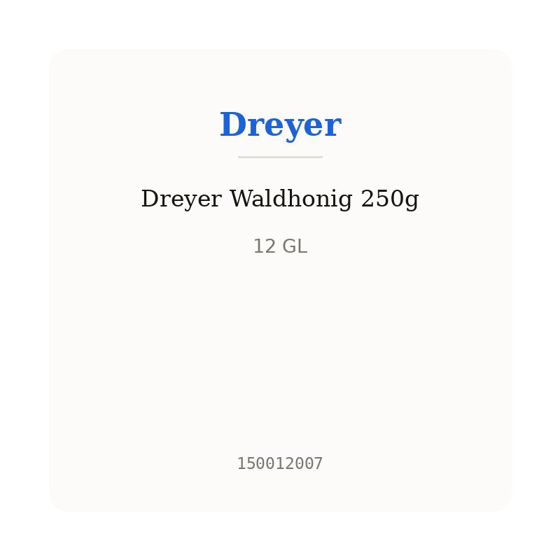 Dreyer Waldhonig 250g